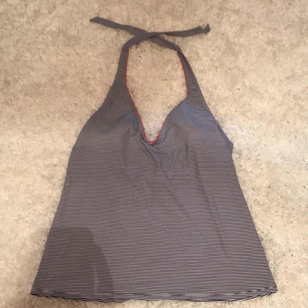 Striped tankini top